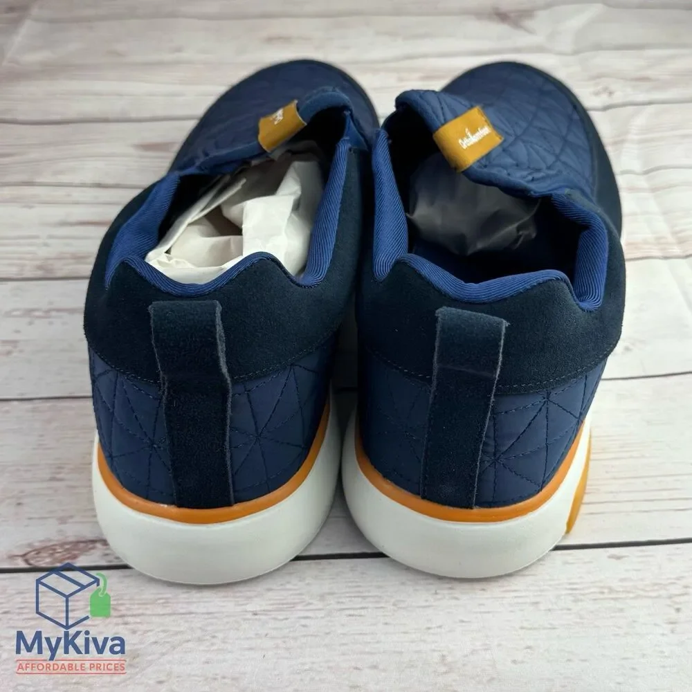 Men’s Orthopedic Slip On Loafers Walking Shoes Arch Support Blue Size 12